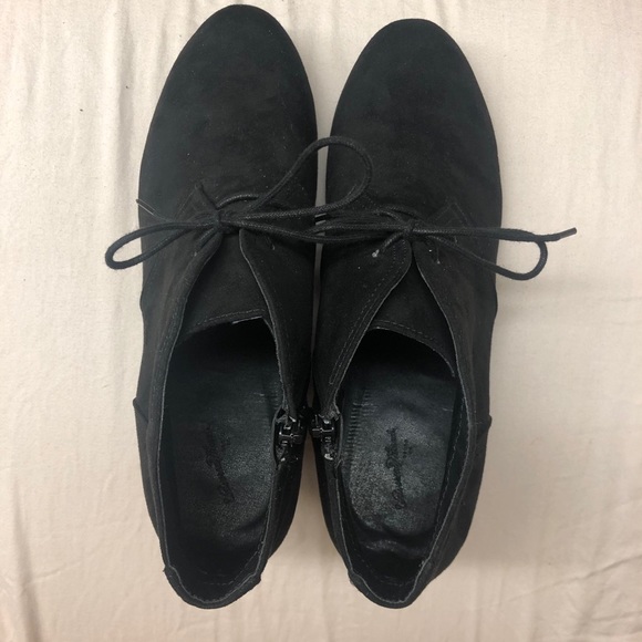 NWOT suede wedge booties - Picture 9 of 12